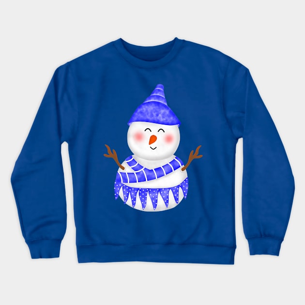 Christmas Snowman Crewneck Sweatshirt by Onanong art design shop.